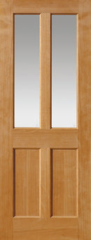 Internal door JB Kind River Oak Severn Clear Glazed