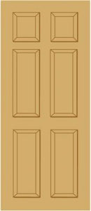 LPD Hardwood Colonial 6P Dowelled