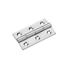 Zoo Solid Drawn Brass Butt Hinge - 50 x 28 x 1.5mm-Satin Chrome