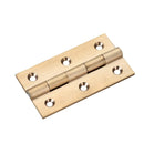 Zoo Solid Drawn Brass Butt Hinge - 64 x 35 x 2mm-Satin Brass