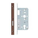 Zoo Din Euro Deadlock- Backset 55mm - 2 Pc Forend Square - PVDBZ - Satin Bronze Effect-PVD Bronze