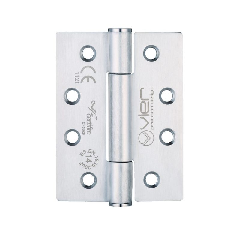 Zoo Grade 14 Concealed Bearing Hinge Stainless Steel - Grade 201 - 102 x 76 x 3mm (PAIR)-Satin Stainless
