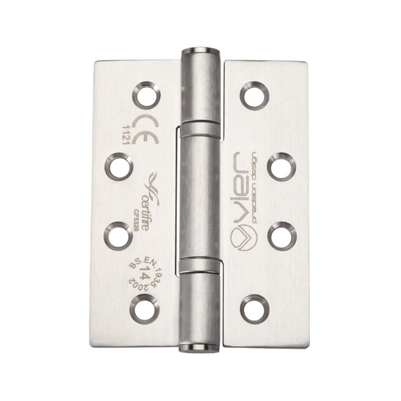 Zoo Grade 14 Bearing Hinge Stainless Steel - Grade 201 - 102 x 76 x 3mm-Satin Stainless