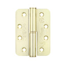 Zoo Grade 11 Lift Off Hinge Steel - Radius - Brass - 102 x 76 x 3mm - Right Hand-Electro Brass