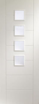 XL Joinery White Primed Palermo Obscure Glazed Internal door