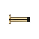 Zoo Door Stop - Cylinder c/w Rose 70mm-Polished Brass