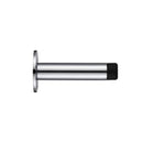 Zoo Door Stop - Cylinder - with Rose 76mm - Face Fix-Polished Chrome