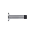 Zoo Door Stop - Cylinder c/w Rose 70mm -Satin Chrome