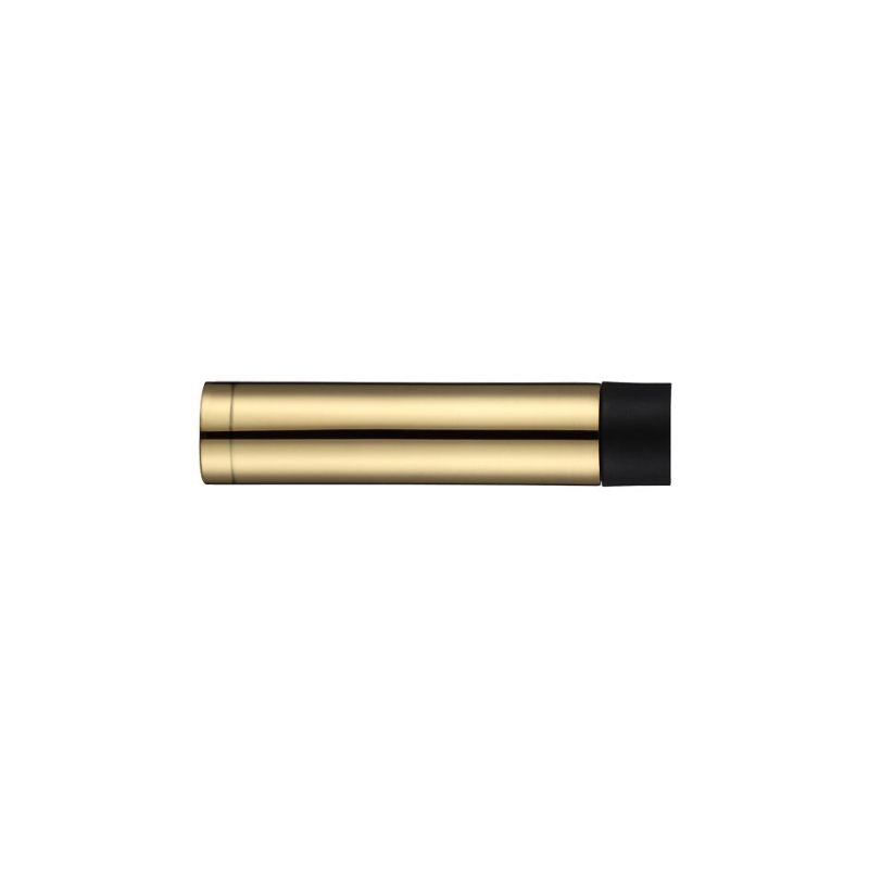 Zoo Door Stop - Cylinder without Rose 70mm-Polished Brass