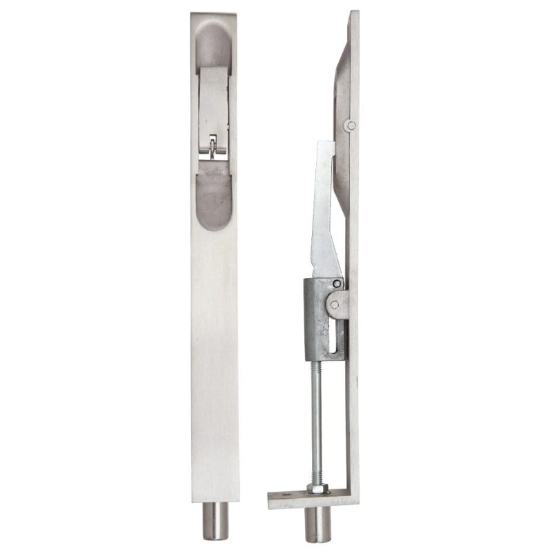 Zoo Lever Action Flush Bolt 20 x 200mm-Satin Stainless