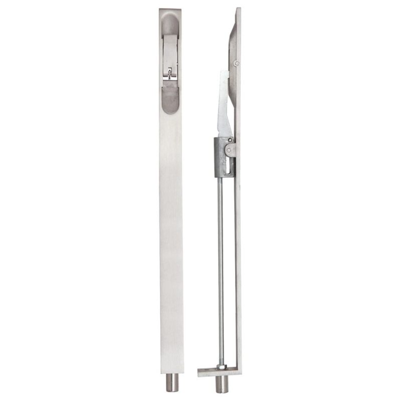 Zoo Lever Action Flush Bolt 20 x 305mm-Satin Stainless