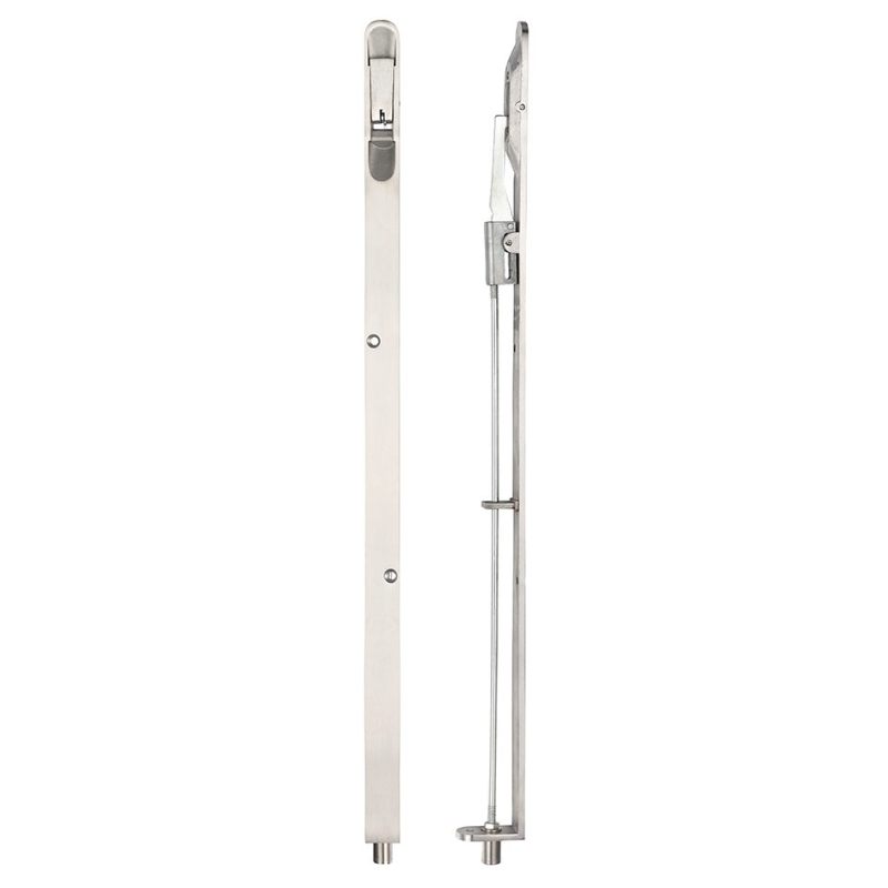 Zoo Lever Action Flush Bolt 20 x 457mm Radius-Satin Stainless