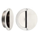 Zoo Half Moon Flush Pull 90mm dia-Satin Stainless