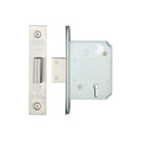 Zoo British Standard 5 Lever Deadlock - 64mm-Satin Stainless