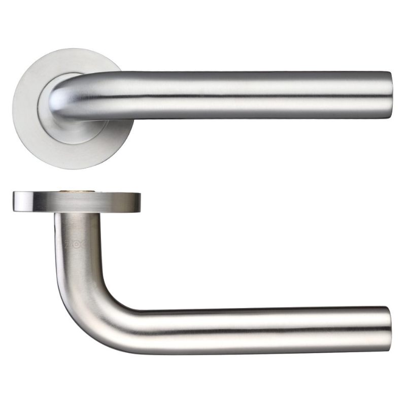 Zoo 19mm Radius Lever - Push On Rose - Grade 304-Satin Stainless