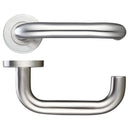 Zoo 19mm Return to Door Lever - Push On Rose - 52mm Rose - Grade 201-Satin Stainless