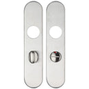 Zoo Radius Cover plate for 19 mm and 22mm RTD Lever on Backplate - Bathroom 57mm-Satin Stainless