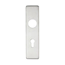 Zoo Cover plate for 19 mm RTD Lever on Short Backplate - Din Euro Profile/72mm Centres - 45mm x 180mm-Satin Stainless