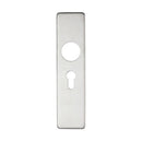 Zoo Cover plate for 19 mm RTD Lever on Short Backplate - Euro Profile 47.5mm - 45mm x180mm-Satin Stainless