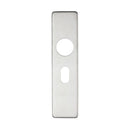 Zoo Cover plate for 19 mm RTD Lever on Short Backplate - Oval Profile 48.5mm - 45mm x 180mm-Satin Stainless