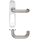 Zoo 22mm Tubular Return to Door Lever on Inner Plate-Satin Stainless