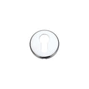 Zoo Euro Profile Escutcheon 52mm dia-Polished Chrome