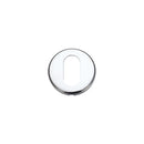 Zoo Oval Profile Escutcheon 52mm dia-Polished Chrome